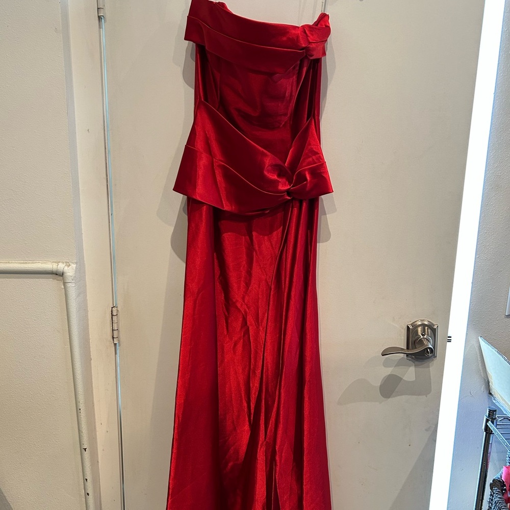 Jessica McClintock Vibrant Red Dress